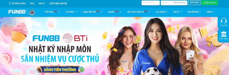 Các chương trình khuyến mãi tại Fun88